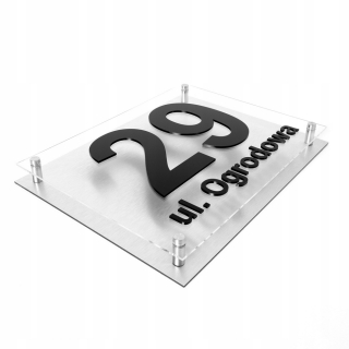 DOM ADRESOVÝ PLATKA 3D hliník 33x25