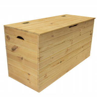 Záhradný úložný box - Veľký drevený záhradný box 100x40x50 cm 200L