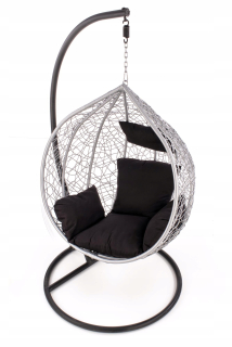 Závesné hojdacie kreslo - Eggy Garden Armchair Ash / Black (3p = 1 ks)