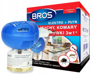 Repelent proti hmyzu - Elektro fumigátor pre mravce muchy muchy na ochranu proti komárom Bros 3in1 pri 20 m2