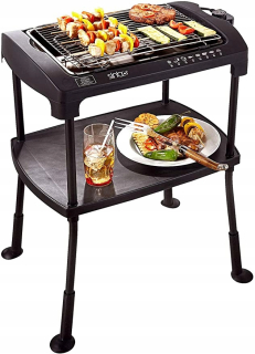 Elektrický záhradný gril - Elektrický balkónový záhradný gril 2in1 2000W