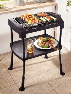 Elektrický gril - BBQ Boss 2000 W elektrický stôl Grill stojaci