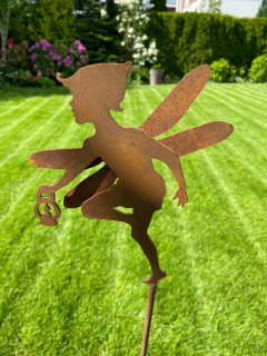 Dekorácia do záhrady - Elf Garden Decoration Vysoká oceľ pokrytá hrdzou