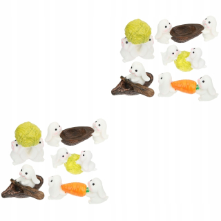 Veľkonočné králičie figúrky Bunny Bunny 10 ks