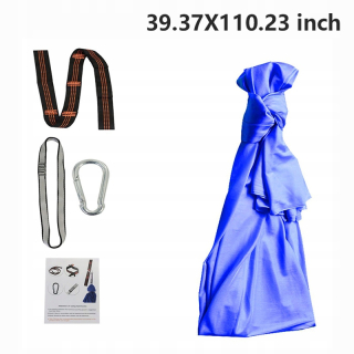 Záhradná hojdacia sieť hamak - Hojdačka Premium xxl drevená sada 100x100
