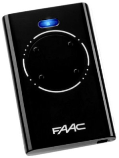 Diaľkové ovládanie na bránu - FAAC 4-kanálový pilot XT4 868 MHz Black