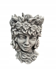 Betónová figurína - kvetinová hrniec - pružina