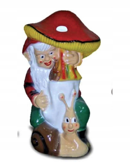 Záhradná figurína - veľký trpaslík pod hubou