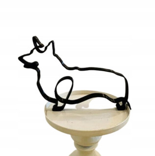 Figurína dekorácie sochárske psa dekorácie corgi