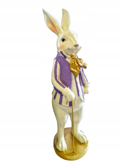 Veľkonočná figúrka pán Zając Rabik VI Violet