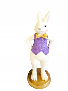 Figurine - Veľká noc pán Rabbit Violet