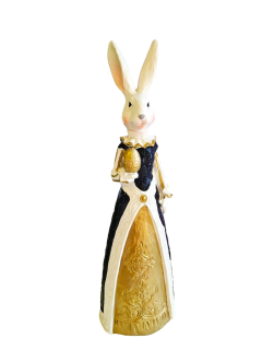 Veľkonočná figurína Lady Rabbit IV Čierna