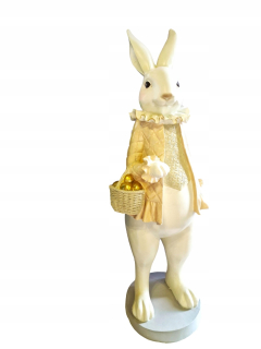 Veľkonočná figúrka Lady Rabbit VI béžová