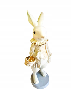 Veľkonočná figúrka Lady Rabbit Béžová modelka II