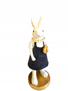 Figurine - Veľkonočná dáma Hare Black Rabbit