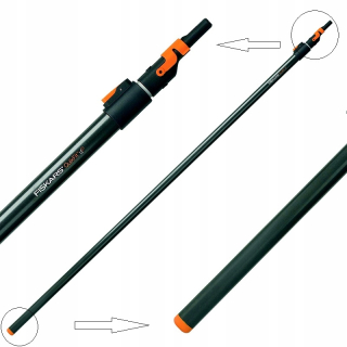 Prídavné zariadenia na záhradné náradie - Fiskars Teleskopická rukoväť 228-400 cm quikfit 1000665