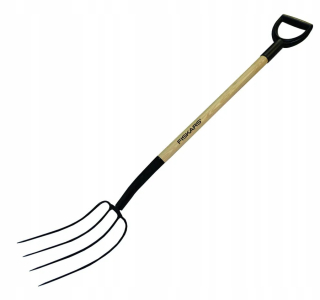Vidly, lopata - Fiskars Drevená hriadeľ 4 Zuby FS1023112