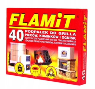 Brikety, uhlie na grilovanie - Flamit 40 Friend For Briding the Fire Fire Bojuje 10 balíkov