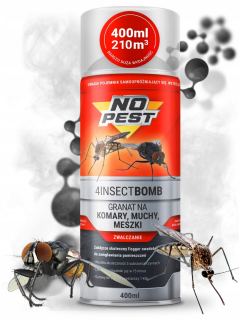 Repelent proti hmyzu - Príprava na prípravu bomby pre hmlové bomby na muchy komár Moses Moth Moth No Pest 400 ml