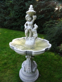 Staroveký fontánový chlapec so psom 139 cm S107041