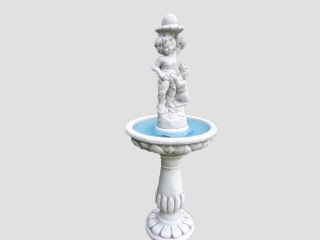 Betónový fontánový chlapec so psom 133 cm nový