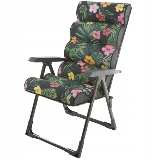 Záhradné lehátko - Vidaxl Deckchair, hliník a textilén, blízko