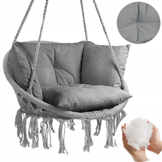 Záhradná závesná stolička - Závesné kreslo Stroky Storky Nest vankúš