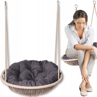Závesné hojdacie kreslo - Moderná domáca brazílska stolička 80 cm 150 kg