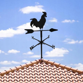 Ukazovateľ smeru vetra - Farmársky železný dom v kohúte Flacpit Windcotter