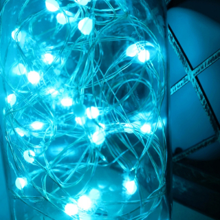 Svetelný stĺp do záhrady - Festival víla String Light BT pripojené medené drôty rozprávkové reťazce svetlo