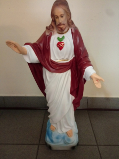 Záhradná figúrka - Postaviť srdce Pána Ježiša 64 cm