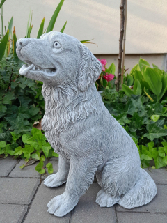Betónová postava labradorová dekorácia psie figurínová záhrada