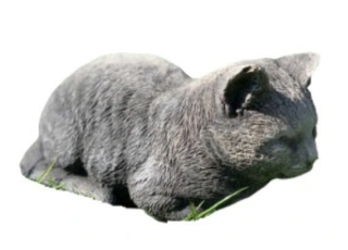 Betónová dekoratívna mačka mačiatka skvelá príležitosť