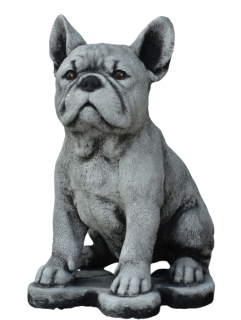 Záhradná figúrka - Francúzsky buldog buldog betónová postava