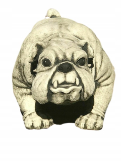 Záhradná figúrka - Buldog záhradnej postavy betón