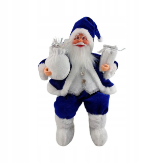 Figurka Santa Clausa s taškou na darčeky