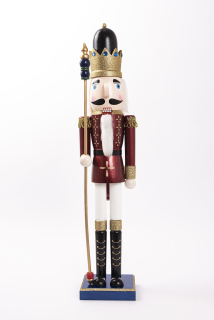 Figurín Luskáčik s žezlom 89 cm