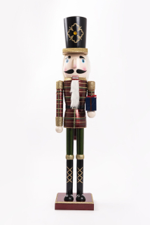 Figurín Luskáčik s darčekom 89 cm