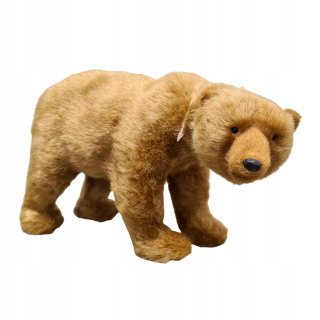 Figurín medveď vianočný medveď 16 cm kožušina