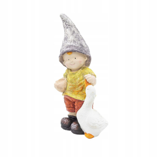 Záhradná figúrka Tina s husou záhradou 39 cm