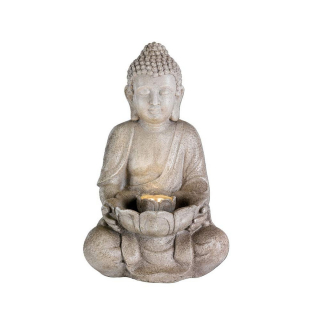 Lumineo Garden Fountain Buddha Ceramics (28 x