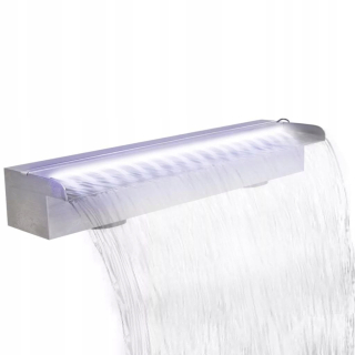 Vidaxl LED oceľová fontána 60 cm