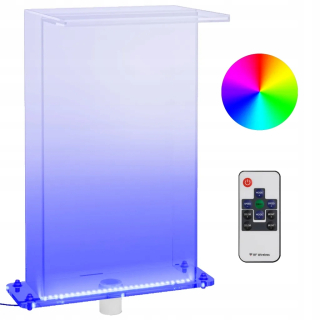 Záhradná fontána s RGB LED osvetlením, akryl