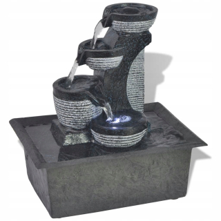Vidaxl Room Fountain 242352 s LED svetlom