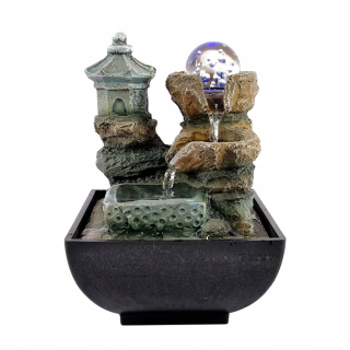 Buddha fontána LED osvetlená figurína veľká 50 cm