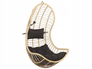 Závesné hojdacie kreslo - Závesné kreslo hojdacie kôš Rattan Beige
