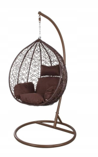 Závesné hojdacie kreslo - Poľovnícka stolička záhrada Cocoon SC-003 hnedá