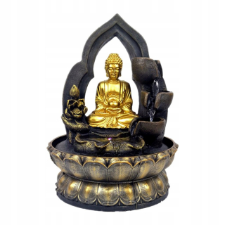 Živová fontána na meditáciu Fengshui v interiéri