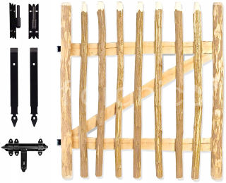 Pletivo, sieť - Leszczyn Wooden Garden Gate 80 cm