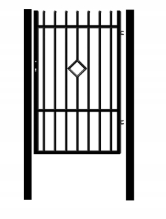 Plot brány + stĺpky, brána, set c2